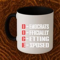 Funny Doge Meaning Government Corruption Exposed Coffee Mug thumb 2
