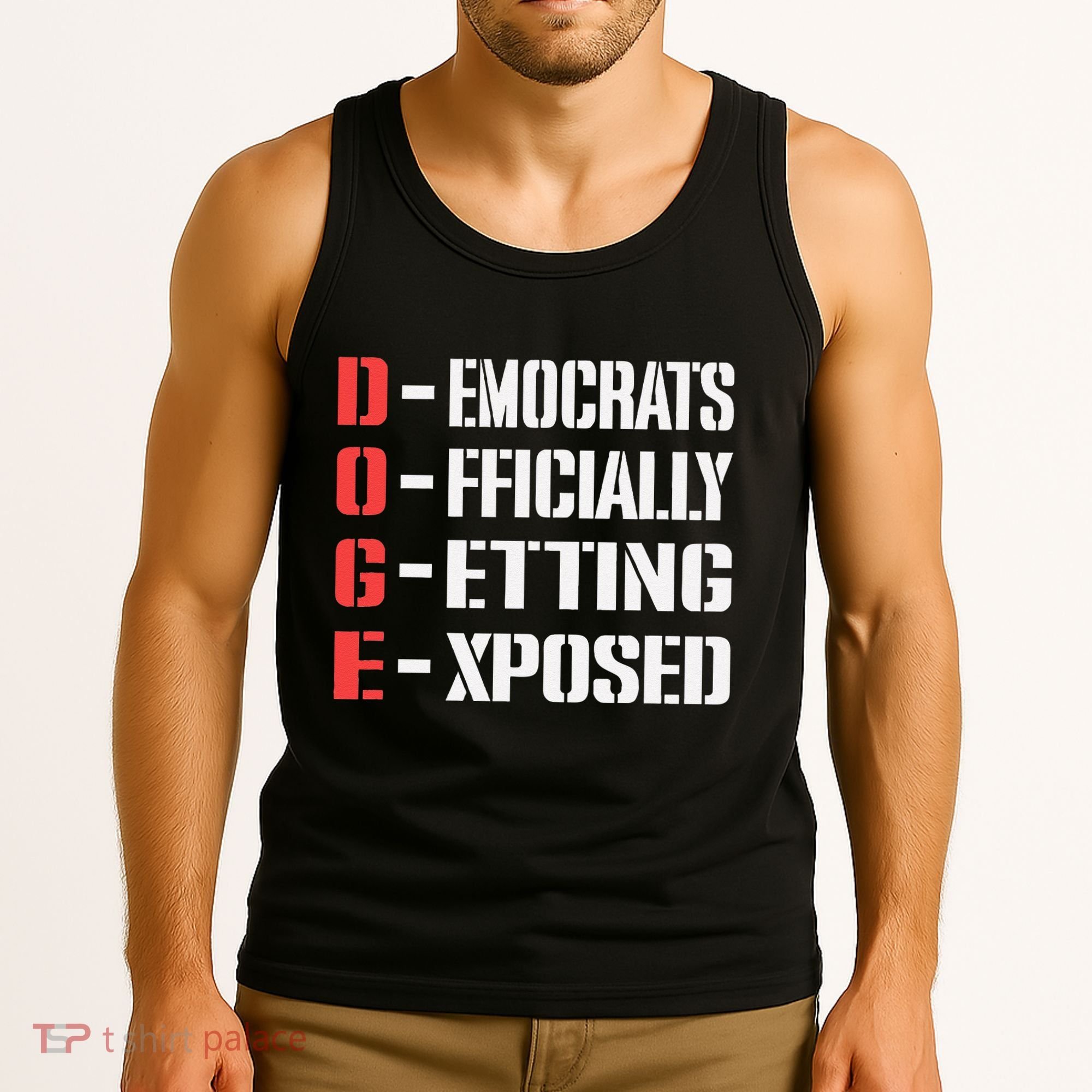 Funny Doge Meaning Government Corruption Exposed Tank Top