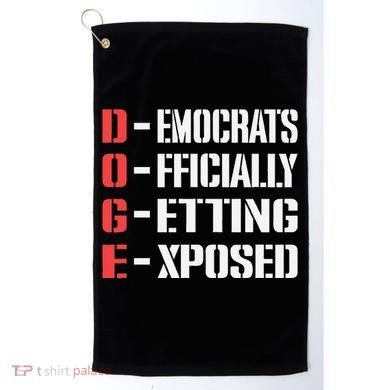 Funny Doge Meaning Government Corruption Exposed Golf Towel