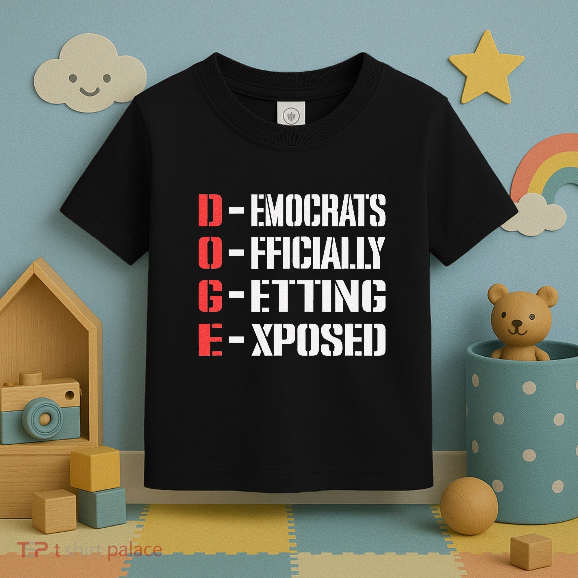 Funny Doge Meaning Government Corruption Exposed Toddler T-Shirt