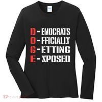 Funny Doge Meaning Government Corruption Exposed Women's Long Sleeve Shirt thumb 0