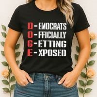 Funny Doge Meaning Government Corruption Exposed Women's T-Shirt thumb 2