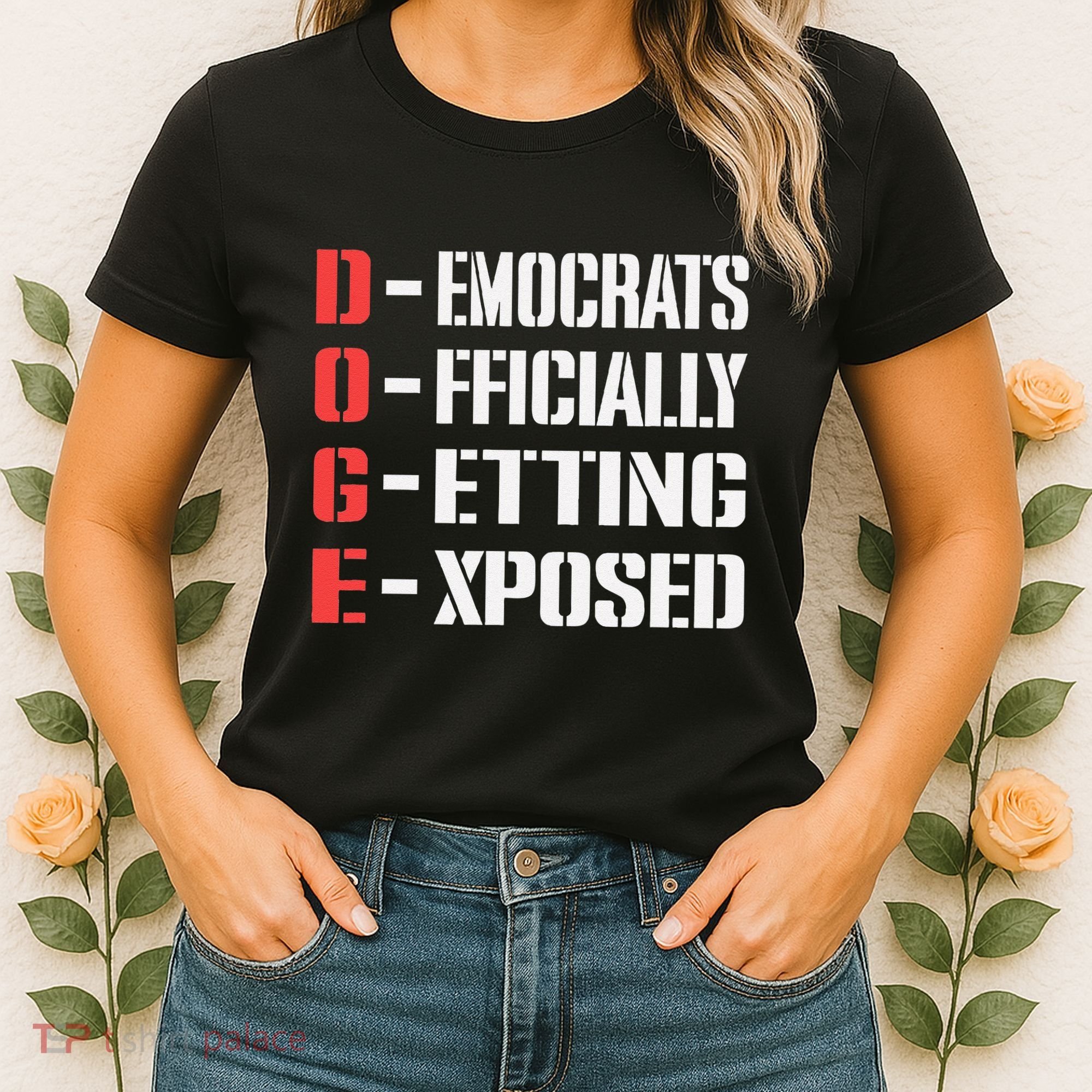 Funny Doge Meaning Government Corruption Exposed Women's T-Shirt
