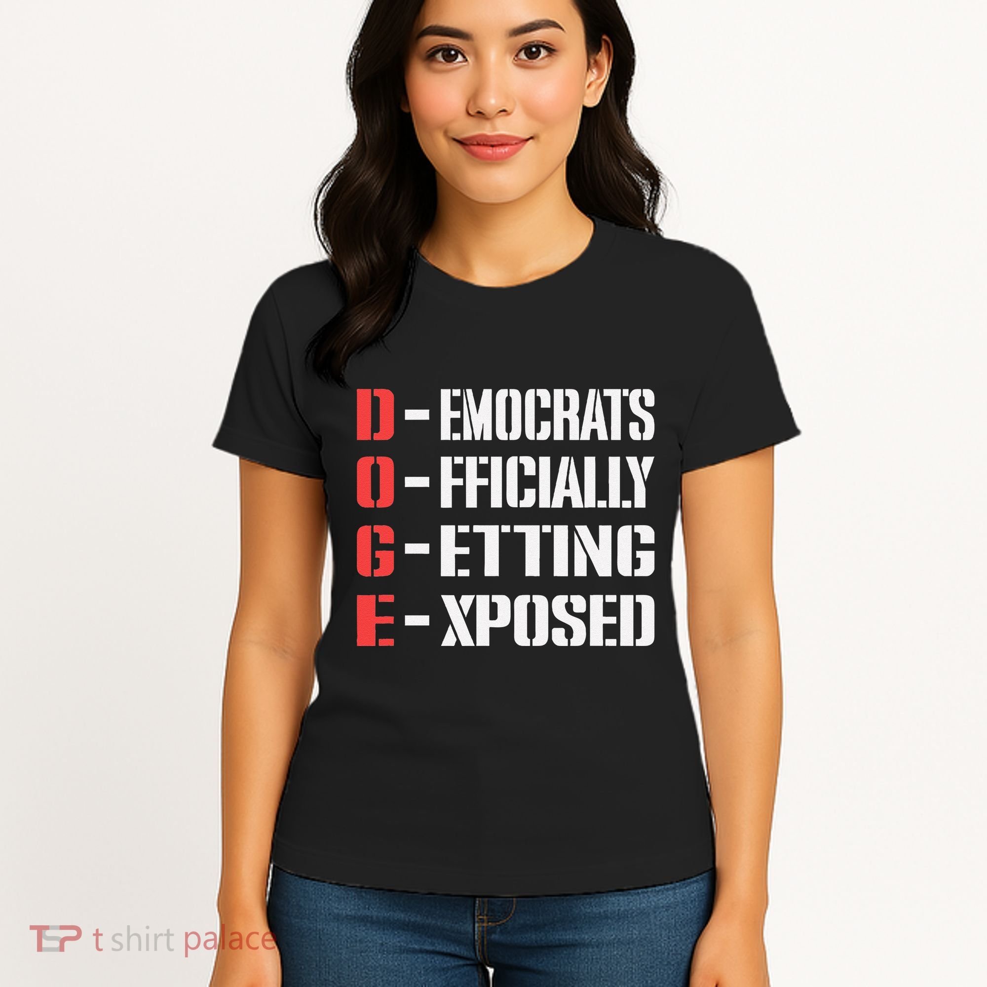 Funny Doge Meaning Government Corruption Exposed Women's T-Shirt