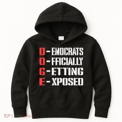 Funny Doge Meaning Government Corruption Exposed Kids Hoodie