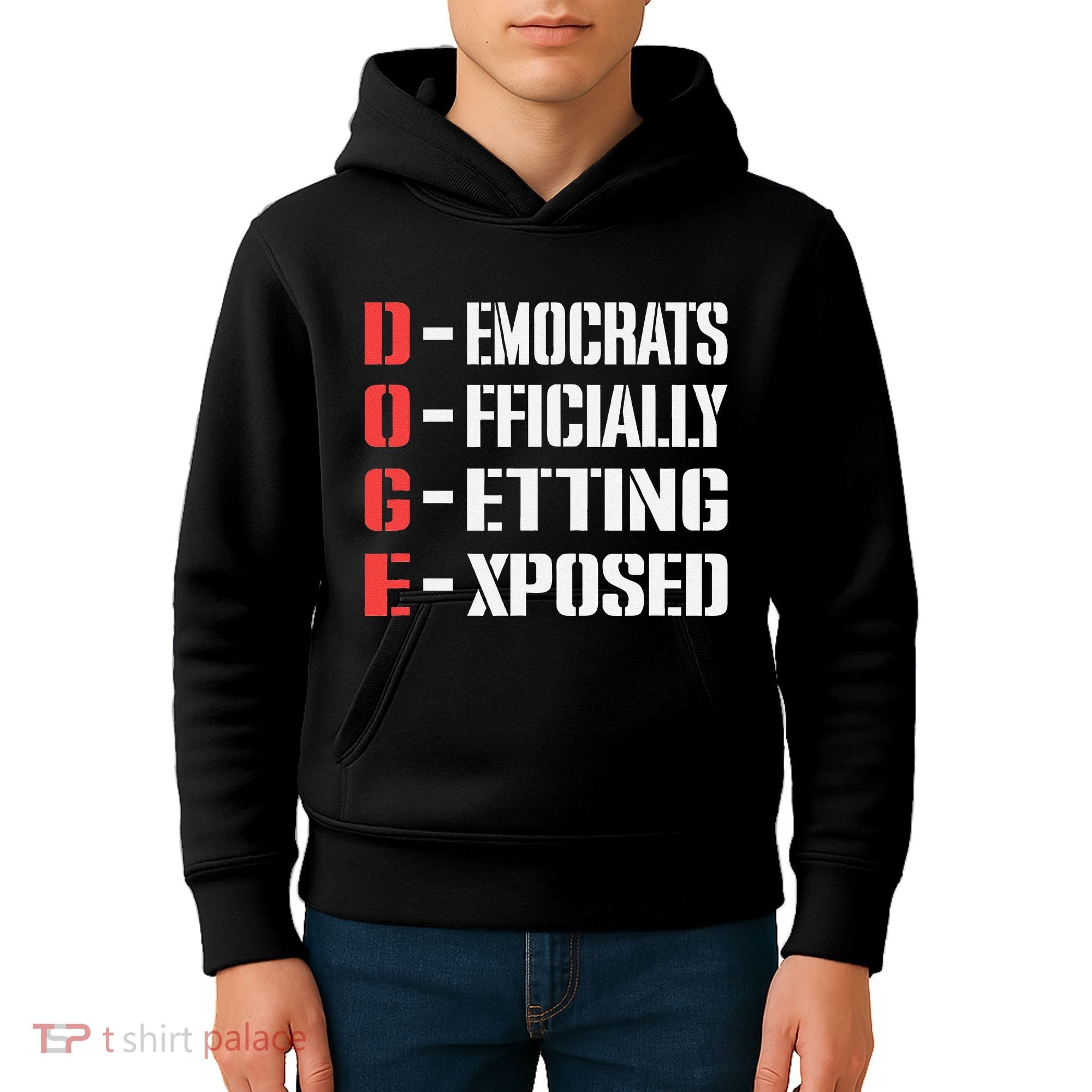 Funny Doge Meaning Government Corruption Exposed Kids Hoodie