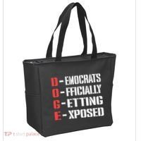 Funny Doge Meaning Government Corruption Exposed Tote Bag thumb 2