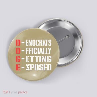 Funny Doge Meaning Government Corruption Exposed Button
