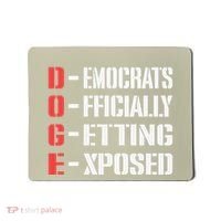 Funny Doge Meaning Government Corruption Exposed Mousepad thumb 0