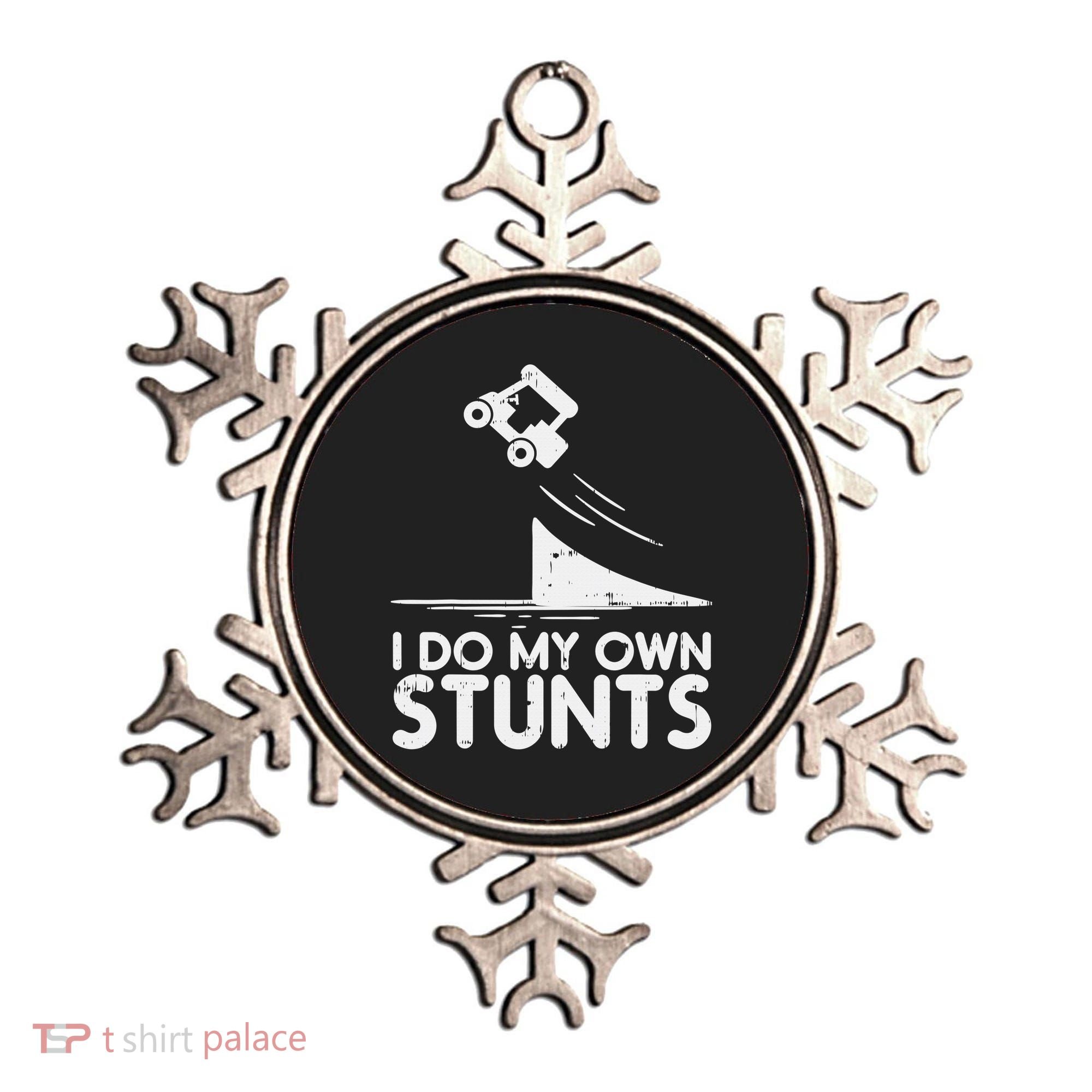 Funny Do My Own Stunts Golf Cart Driver Golfing Lover Ornament