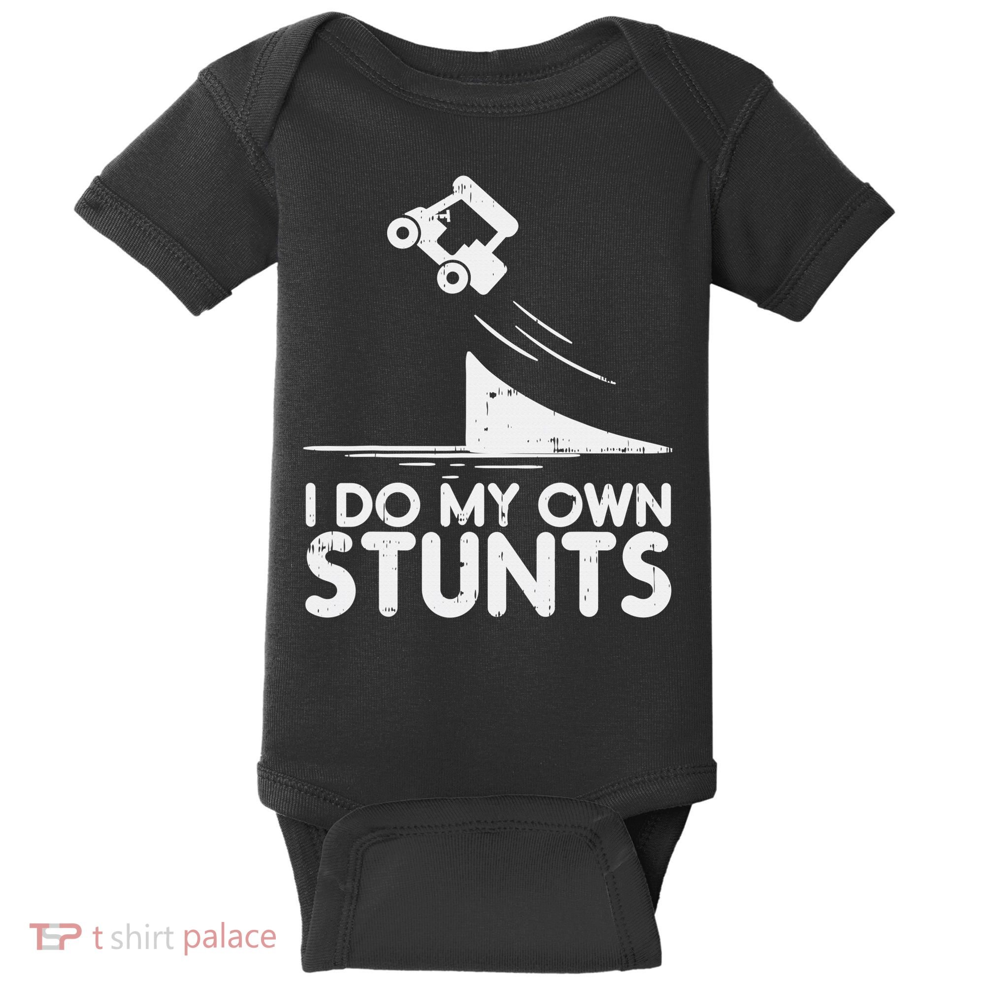 Funny Do My Own Stunts Golf Cart Driver Golfing Lover Baby Bodysuit