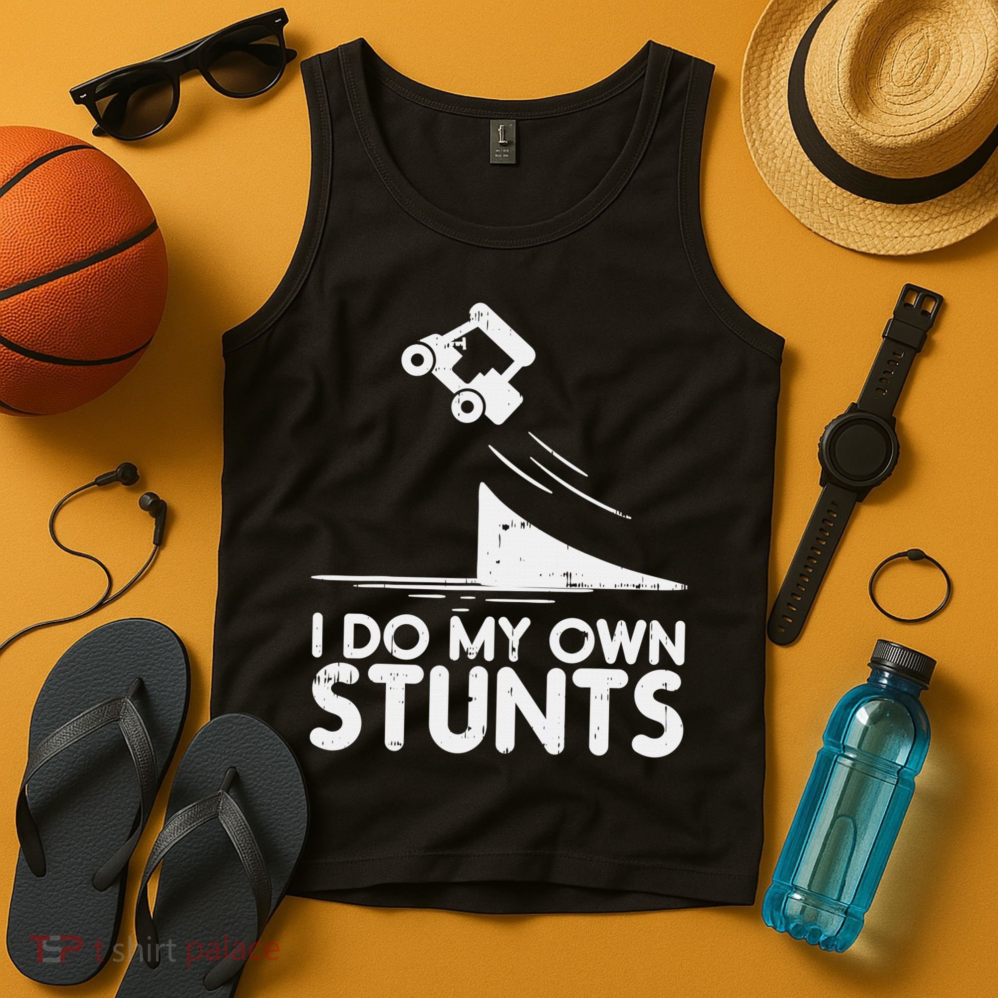 Funny Do My Own Stunts Golf Cart Driver Golfing Lover Tank Top