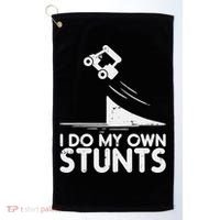 Funny Do My Own Stunts Golf Cart Driver Golfing Lover Golf Towel thumb 0