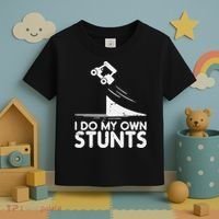 Funny Do My Own Stunts Golf Cart Driver Golfing Lover Toddler T-Shirt thumb 3
