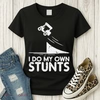 Funny Do My Own Stunts Golf Cart Driver Golfing Lover Women's T-Shirt thumb 3