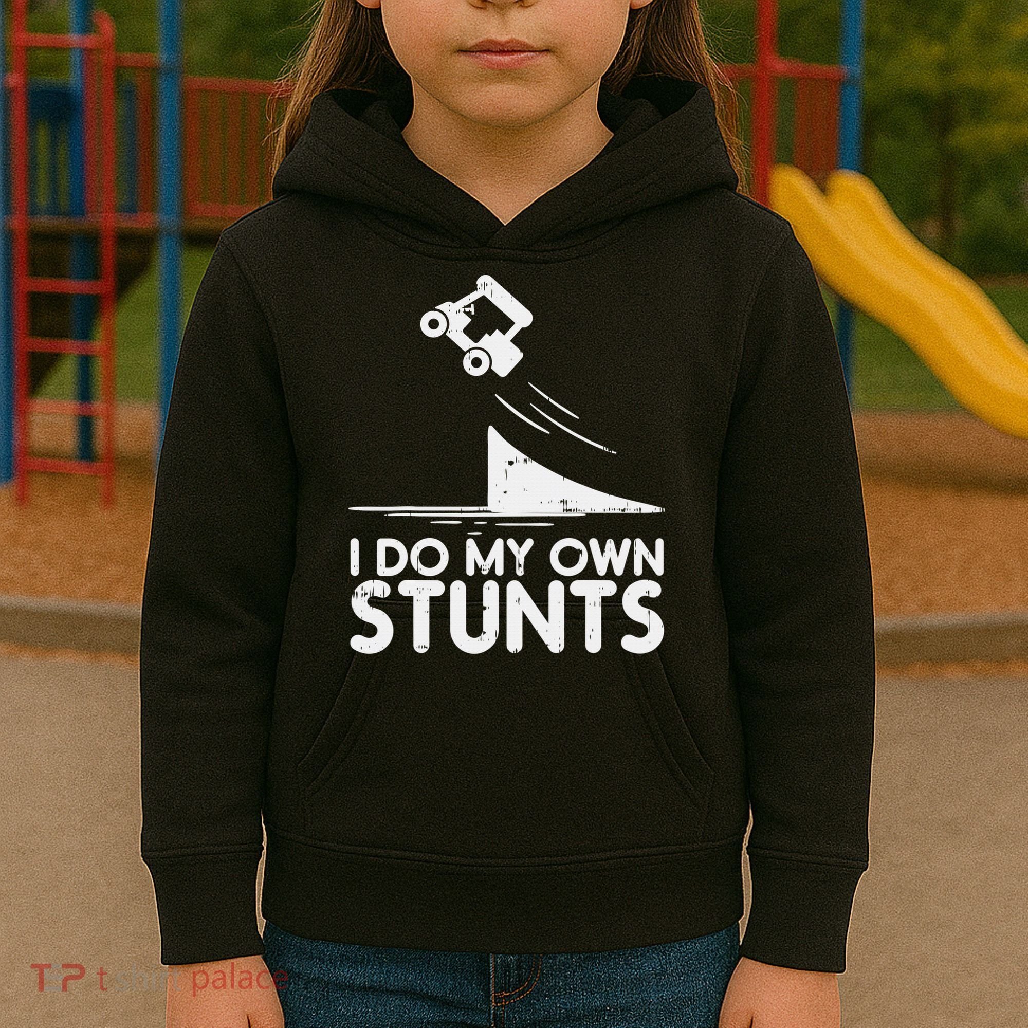 Funny Do My Own Stunts Golf Cart Driver Golfing Lover Kids Hoodie