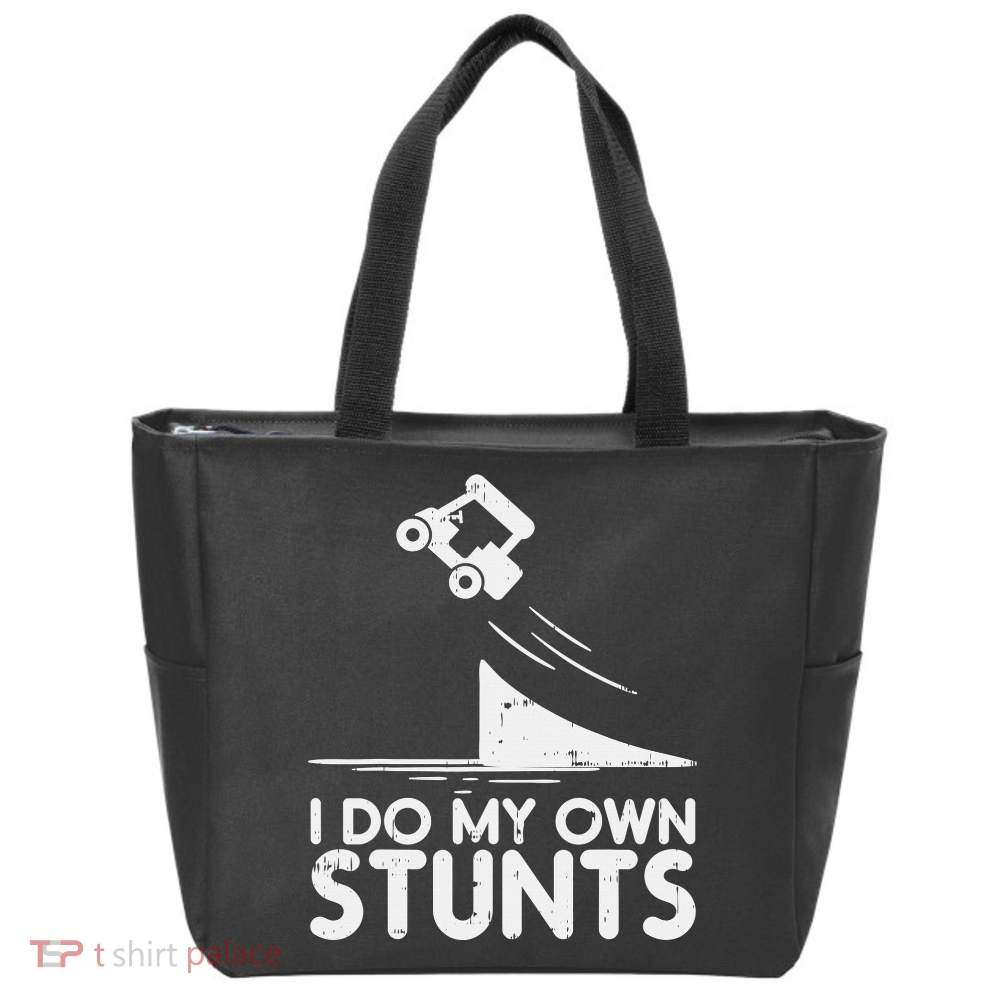 Funny Do My Own Stunts Golf Cart Driver Golfing Lover Tote Bag