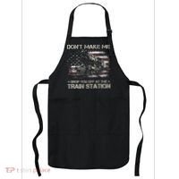 Flag Dont Make Me Drop You Off At The Train Station Apron thumb 0