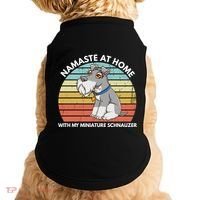 Funny Dog Mom And Yoga Lover Miniature Schnauzer Meaningful Gift Doggie Tank thumb 0