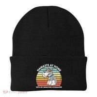 Funny Dog Mom And Yoga Lover Miniature Schnauzer Meaningful Gift Beanie thumb 0