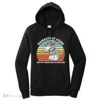 Funny Dog Mom And Yoga Lover Miniature Schnauzer Meaningful Gift Women's Hoodie thumb 0