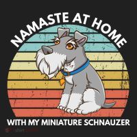 Funny Dog Mom And Yoga Lover Miniature Schnauzer Meaningful Gift Golf Towel thumb 3