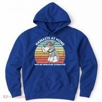 Funny Dog Mom And Yoga Lover Miniature Schnauzer Meaningful Gift Hoodie thumb 0