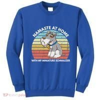 Funny Dog Mom And Yoga Lover Miniature Schnauzer Meaningful Gift Sweatshirt thumb 0