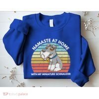 Funny Dog Mom And Yoga Lover Miniature Schnauzer Meaningful Gift Sweatshirt thumb 2
