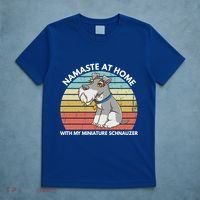 Funny Dog Mom And Yoga Lover Miniature Schnauzer Meaningful Gift T-Shirt thumb 5