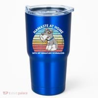 Funny Dog Mom And Yoga Lover Miniature Schnauzer Meaningful Gift Tumbler thumb 0