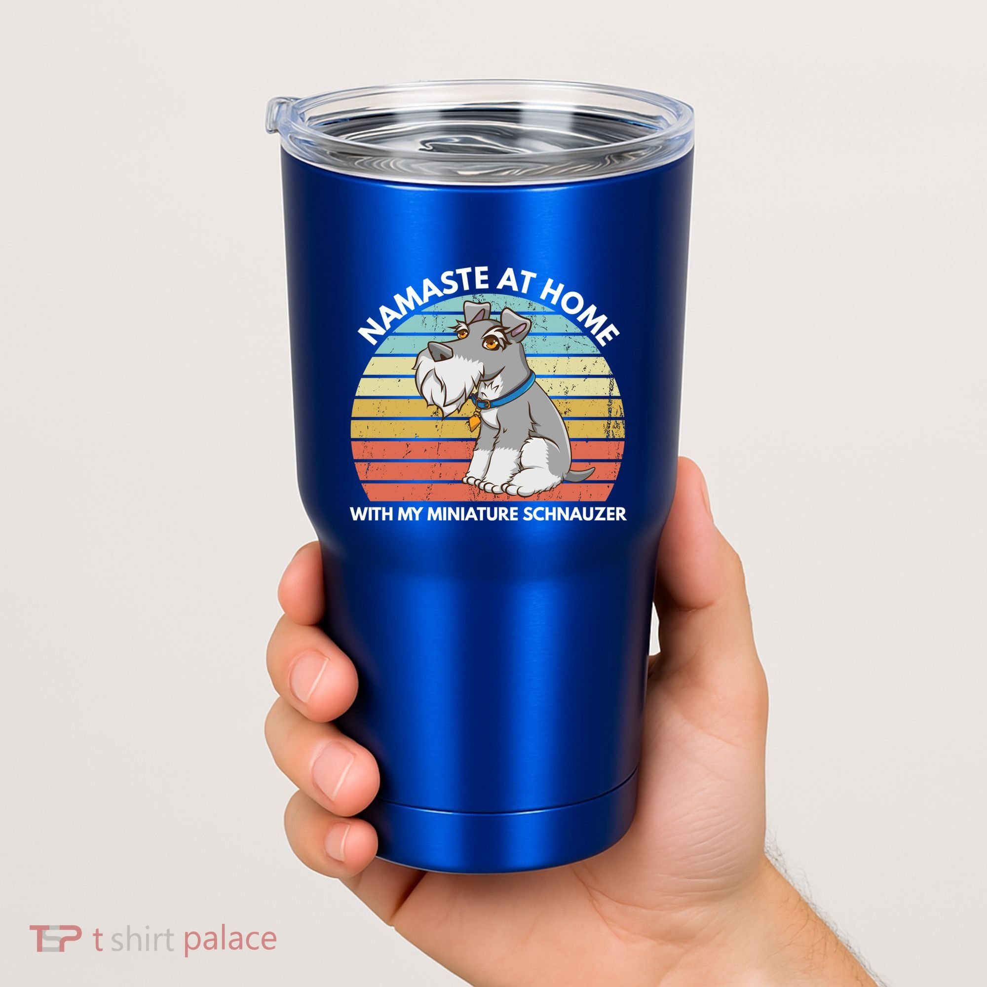 Funny Dog Mom And Yoga Lover Miniature Schnauzer Meaningful Gift Tumbler