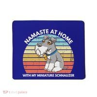 Funny Dog Mom And Yoga Lover Miniature Schnauzer Meaningful Gift Mousepad thumb 0