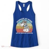 Funny Dog Mom And Yoga Lover Miniature Schnauzer Meaningful Gift Women's Tank Top thumb 0