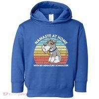 Funny Dog Mom And Yoga Lover Miniature Schnauzer Meaningful Gift Toddler Hoodie thumb 0