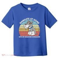 Funny Dog Mom And Yoga Lover Miniature Schnauzer Meaningful Gift Toddler T-Shirt thumb 0