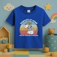 Funny Dog Mom And Yoga Lover Miniature Schnauzer Meaningful Gift Toddler T-Shirt thumb 3