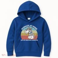 Funny Dog Mom And Yoga Lover Miniature Schnauzer Meaningful Gift Kids Hoodie thumb 0