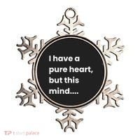 Funny Dirty Mind Quote Adult Joke Humor Ornament thumb 0