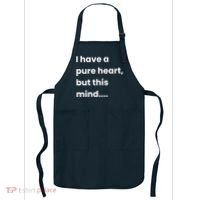 Funny Dirty Mind Quote Adult Joke Humor Apron thumb 0