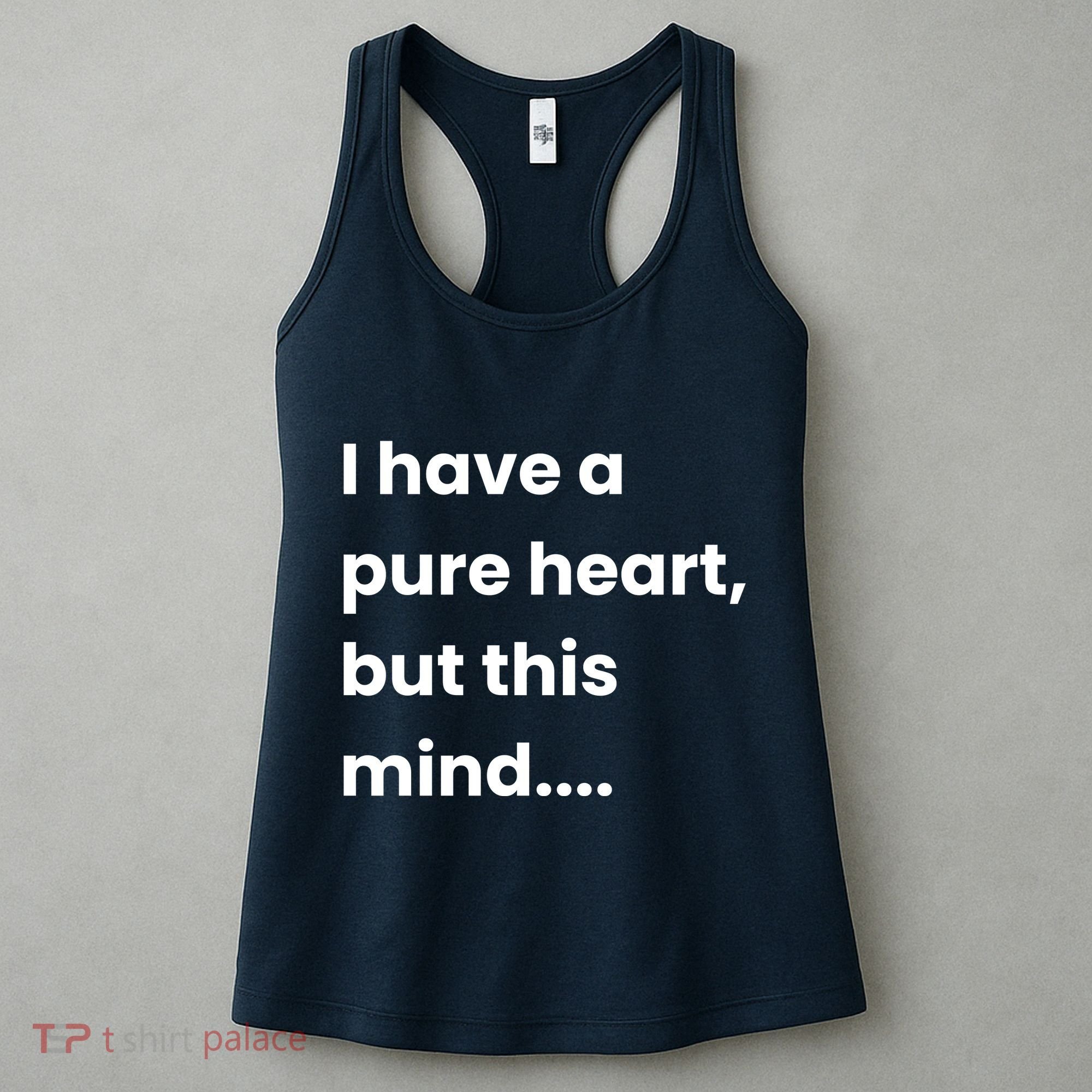 Funny Dirty Mind Quote Adult Joke Humor Women's Tank Top