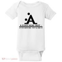 Funny Dirty Mind Test If You Have A Dirty Mind Men Humor Baby Bodysuit thumb 0