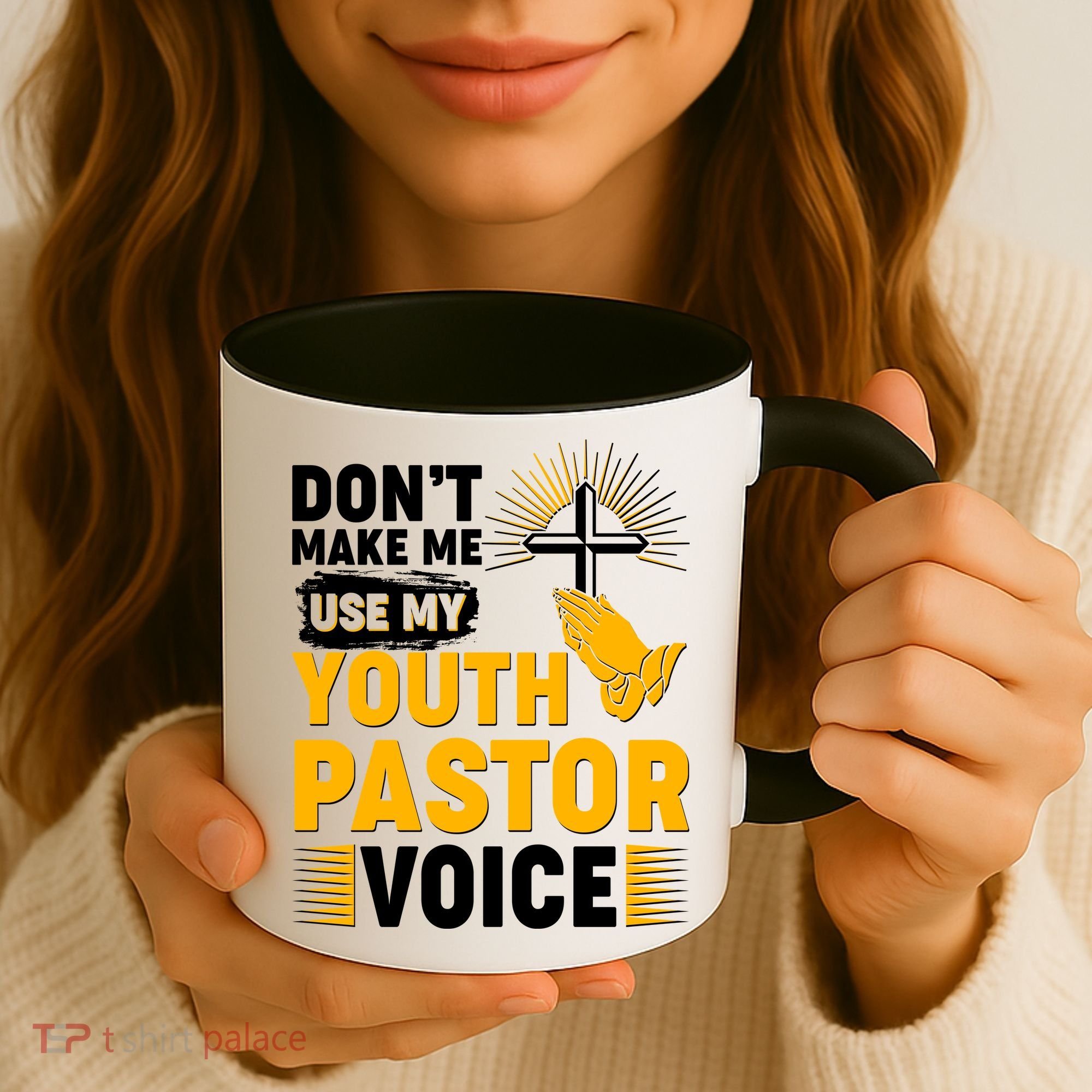 Funny Don't Make Me Use My Pastor Voice Coffee Mug