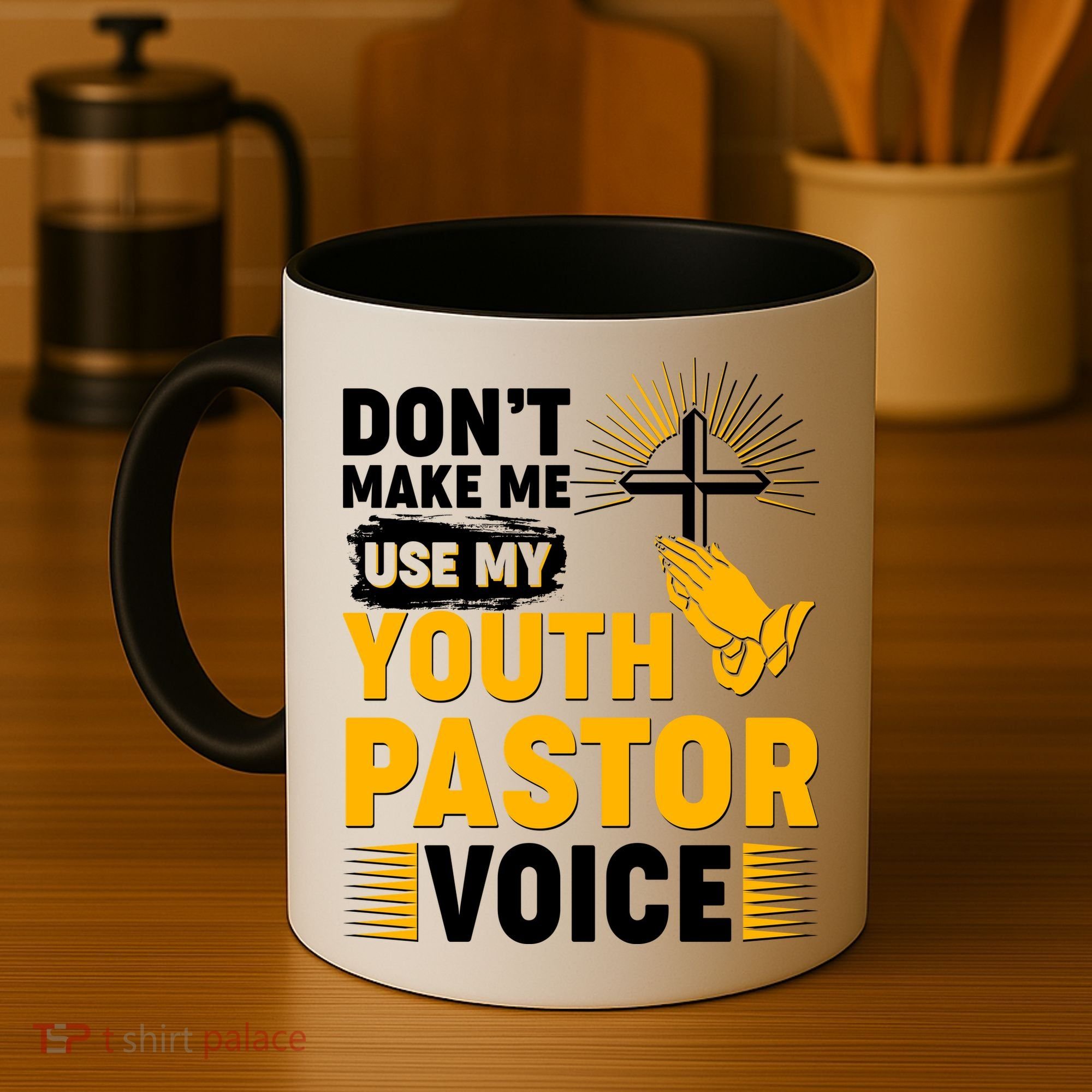 Funny Don't Make Me Use My Pastor Voice Coffee Mug