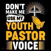 Funny Don't Make Me Use My Pastor Voice Women's Tank Top thumb 5