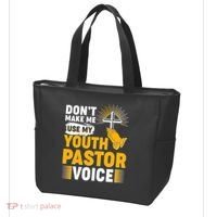Funny Don't Make Me Use My Pastor Voice Tote Bag thumb 3