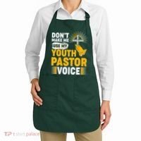 Funny Don't Make Me Use My Pastor Voice Apron thumb 2
