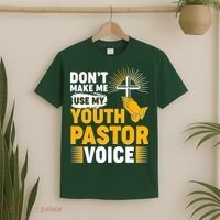 Funny Don't Make Me Use My Pastor Voice T-Shirt thumb 2