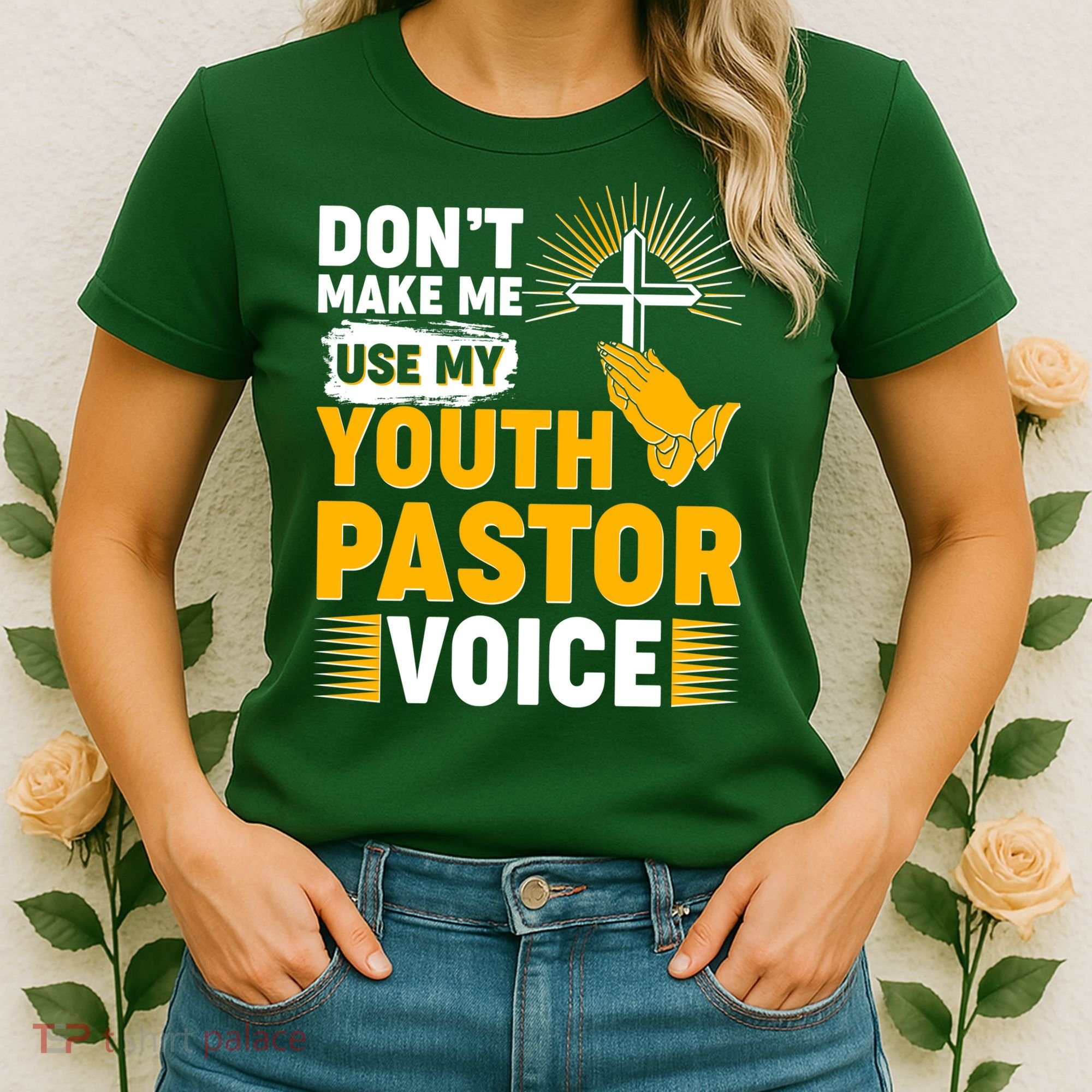 Funny Don't Make Me Use My Pastor Voice Women's T-Shirt