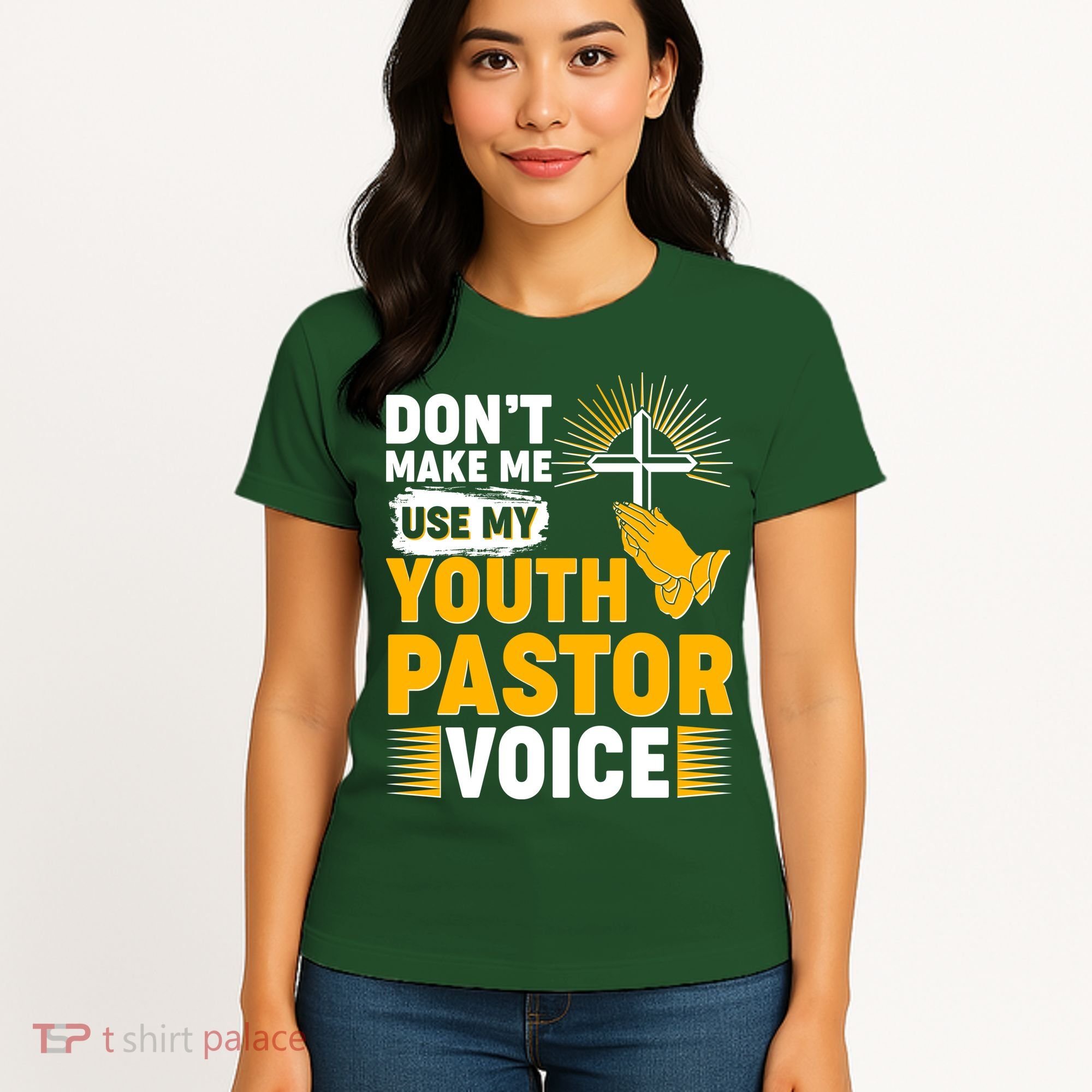 Funny Don't Make Me Use My Pastor Voice Women's T-Shirt